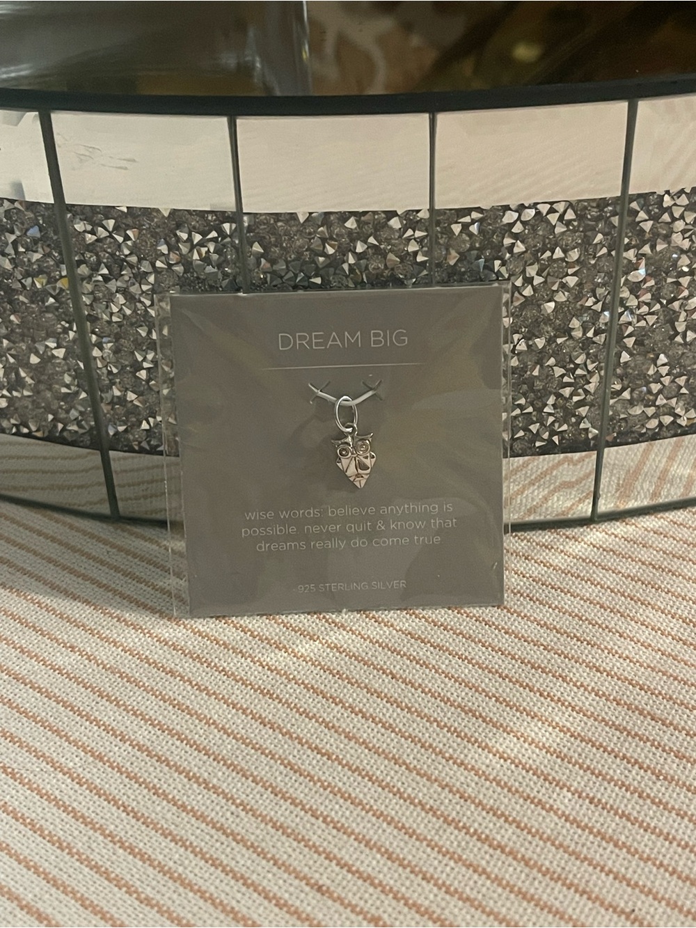 Origami Owl Silver owl Dream Big' Pendant Charm